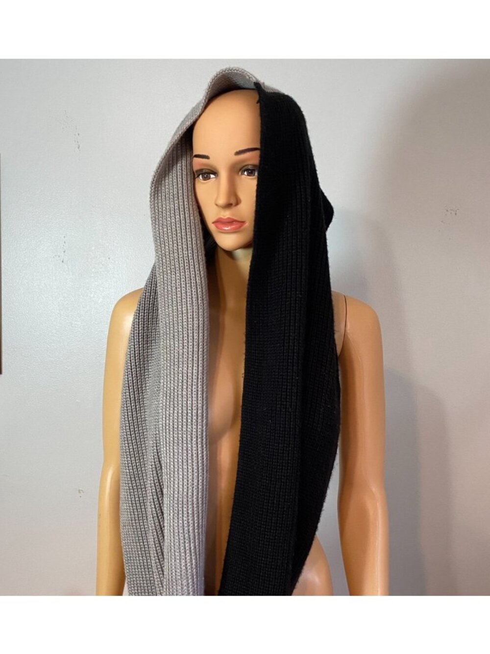 Kate Spade Neck Scarf BLACK/GREY Soft and Comfortable,Outdoor - Picture 6 of 6